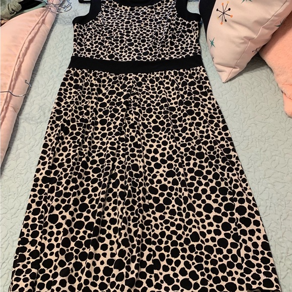 Stylish Black and Cream Dress - Picture 2 of 3